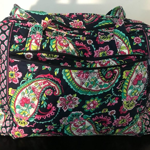 Make a Change Baby Bag - Blue/Pink Paisley Print - Picture 3 of 4